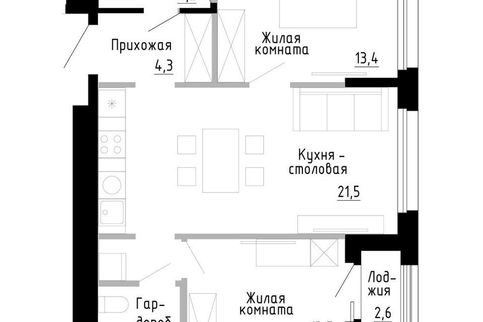 квартира г Владивосток р-н Первореченский ул Иртышская Владивостокский городской округ, 19 ст 1 стр фото 1