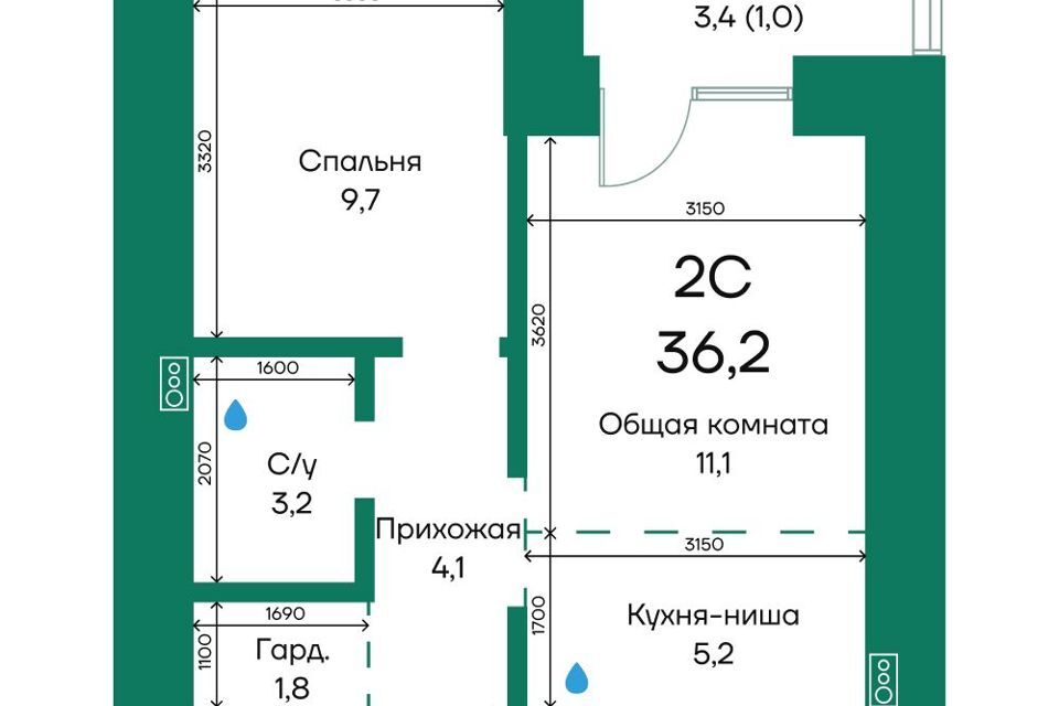 квартира г Барнаул ул Просторная 390/1 Барнаул городской округ фото 1