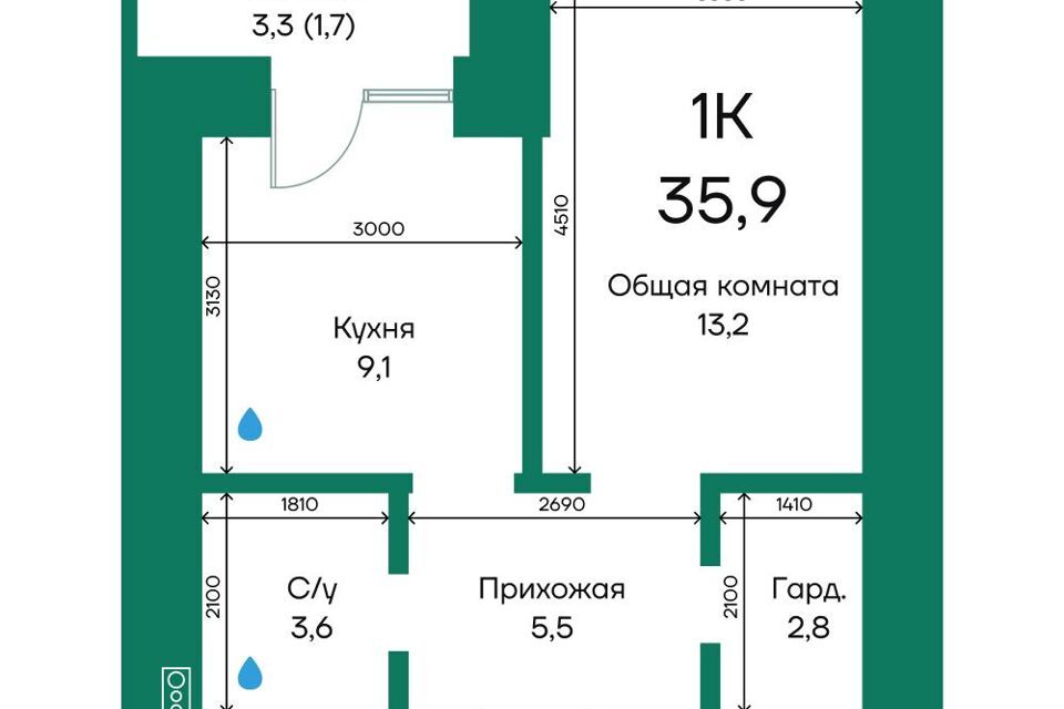 квартира г Барнаул ул Просторная 390/1 Барнаул городской округ фото 1