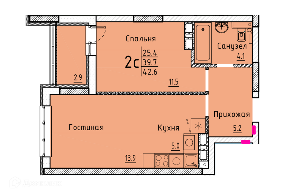 квартира г Энгельс ул Марины Расковой 6 Энгельсский район фото 1