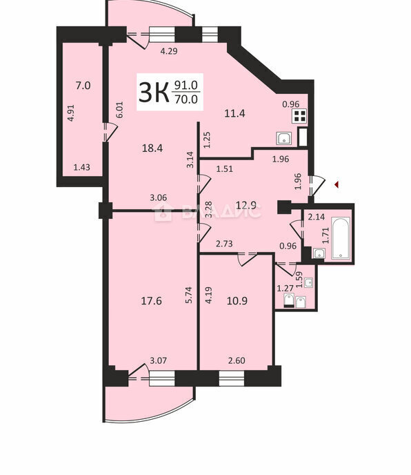 квартира г Иркутск ул Дальневосточная 153 фото 7