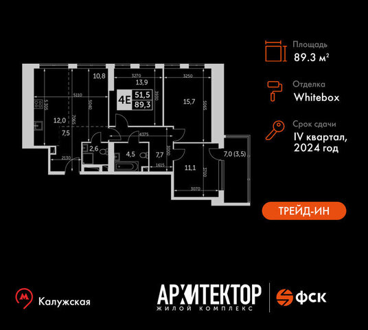 метро Калужская ЖК «Архитектор» муниципальный округ Обручевский фото