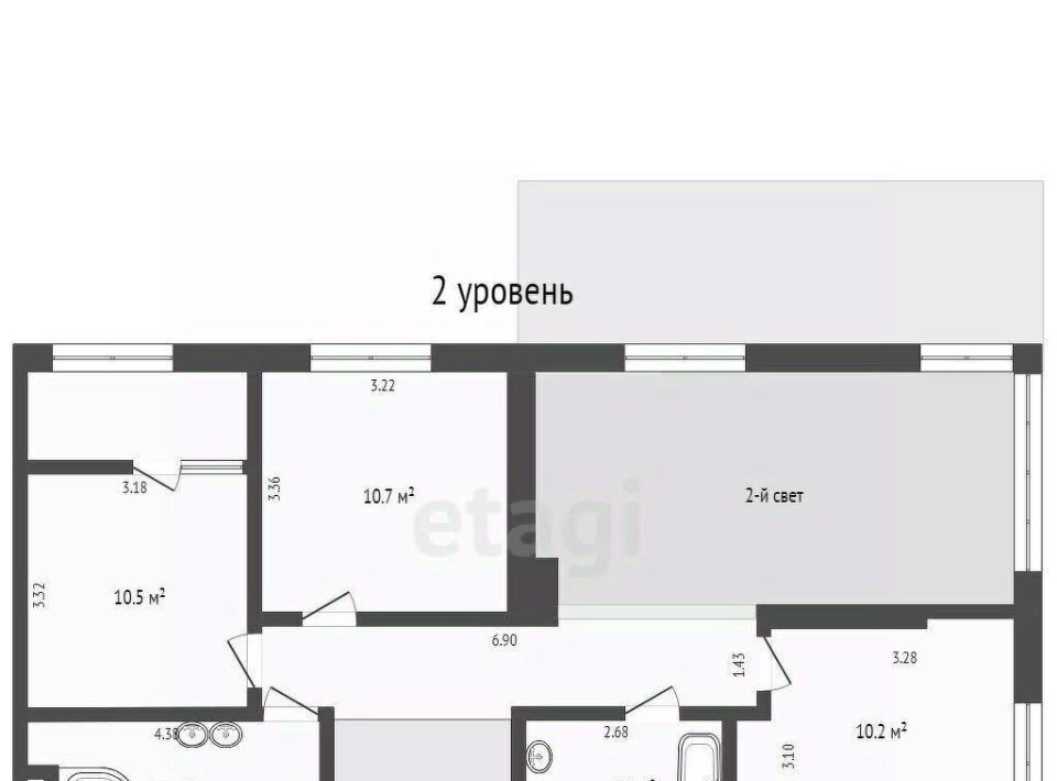 квартира г Тюмень р-н Центральный ул Газовиков 44 Центральный административный округ фото 3