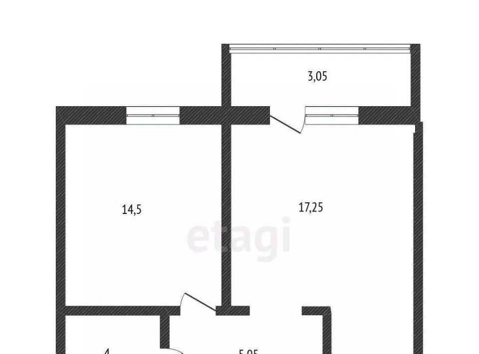 квартира г Калининград р-н Ленинградский ул В.Денисова 12 фото 26