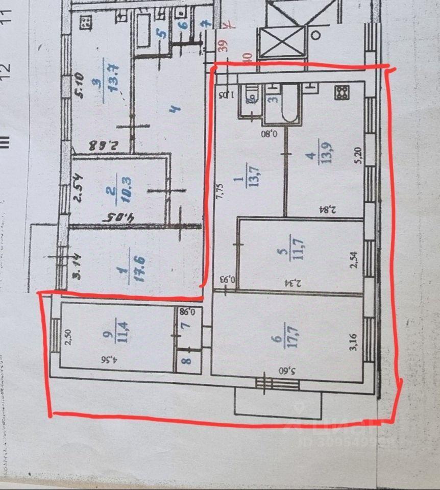 квартира р-н Всеволожский г Сертолово Озерки, Центральная ул., 7к 1 фото 32