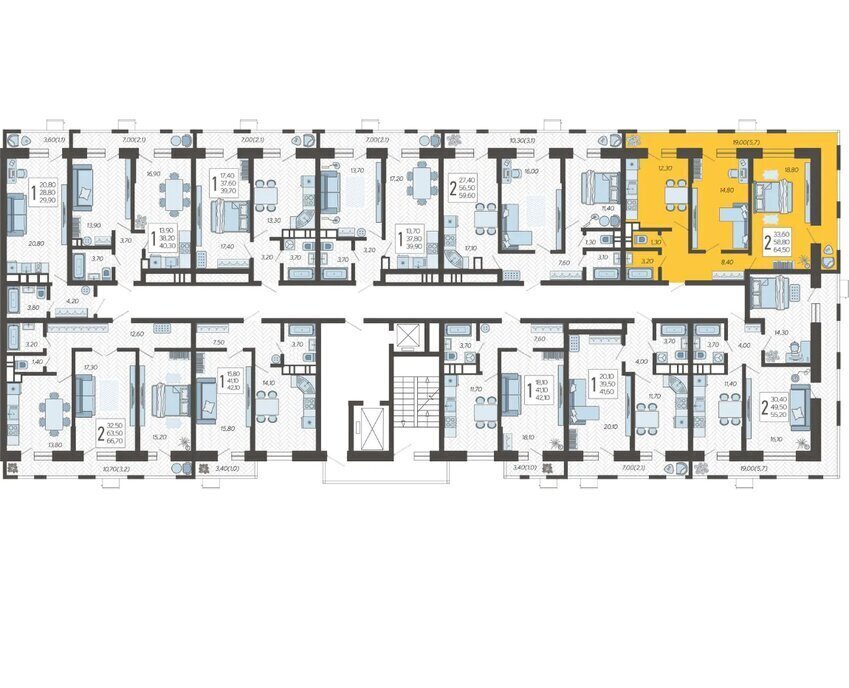 квартира г Краснодар микрорайон 9-й километр ул Ярославская 115/7 фото 2