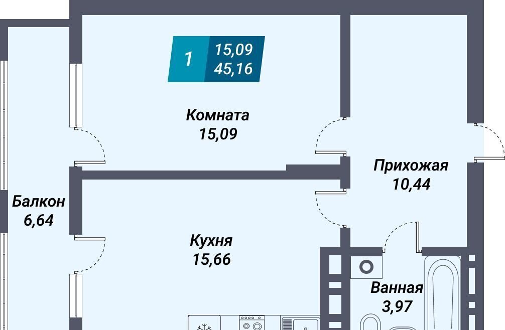 квартира г Новосибирск мкр Закаменский Берёзовая роща Жилой дом фото 2