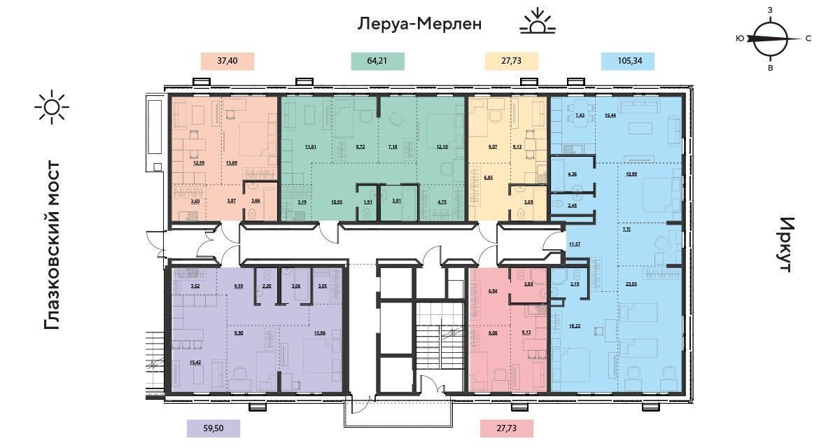 квартира г Иркутск р-н Свердловский ул Набережная Иркута 23 фото 2