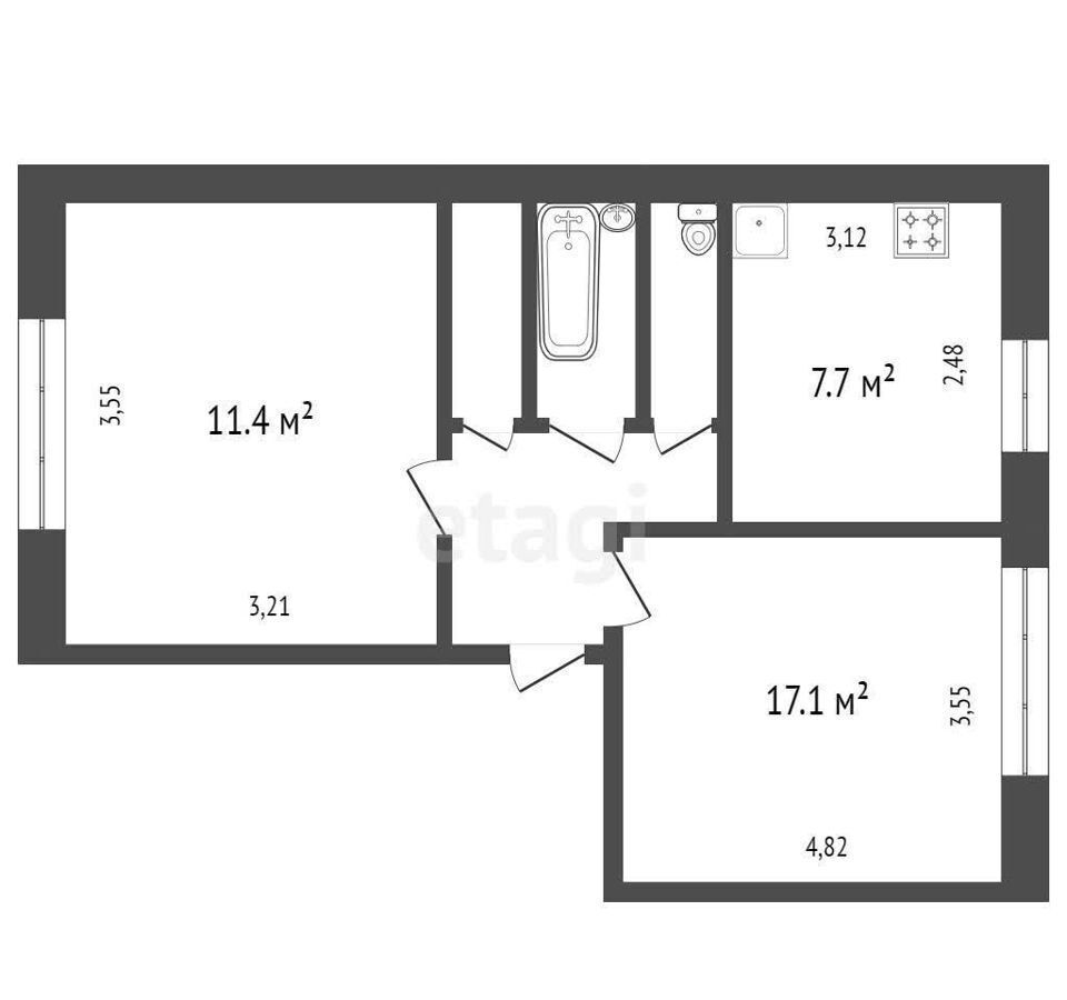 квартира г Красноярск р-н Кировский ул Алеши Тимошенкова 183 фото 25