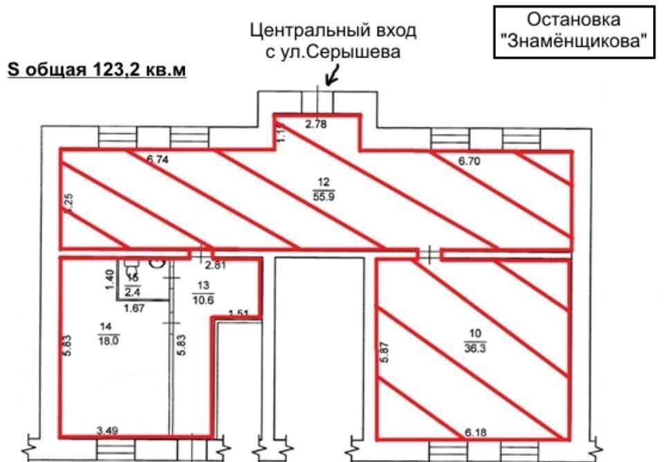 торговое помещение г Хабаровск р-н Кировский ул Серышева 52 фото 20