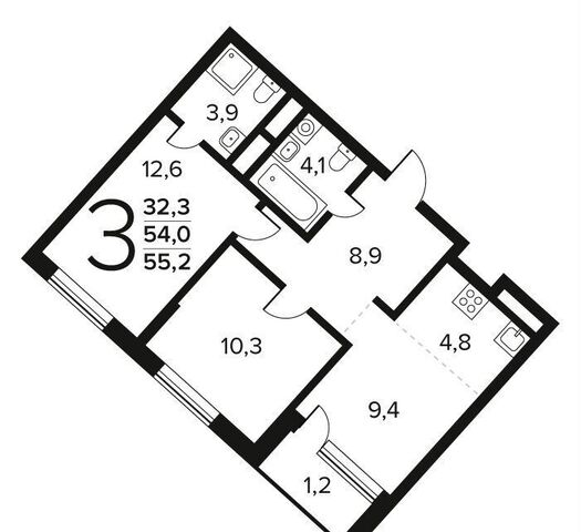 квартал № 1 р-н Десёновское, № 61., корп. 6, п. Десеновское фото