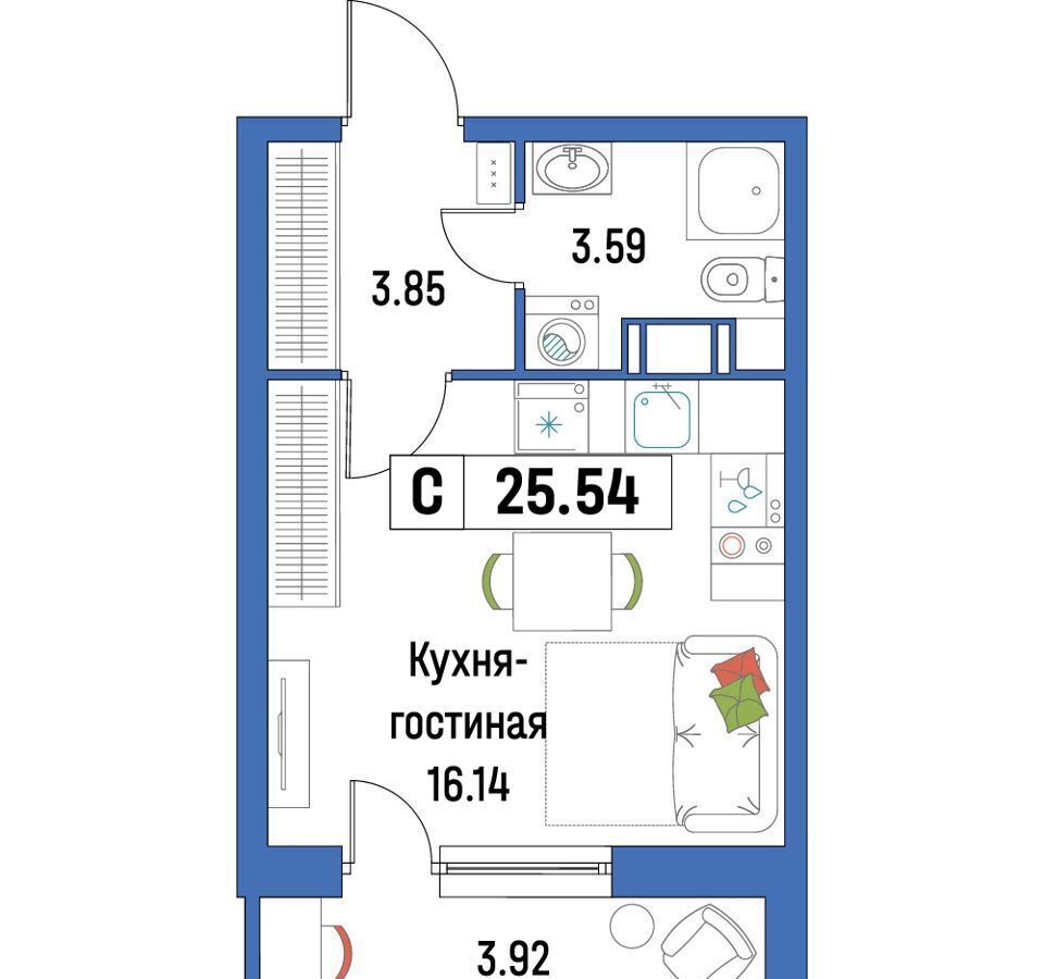 квартира р-н Всеволожский г Мурино ул Шувалова 38 Девяткино фото 1