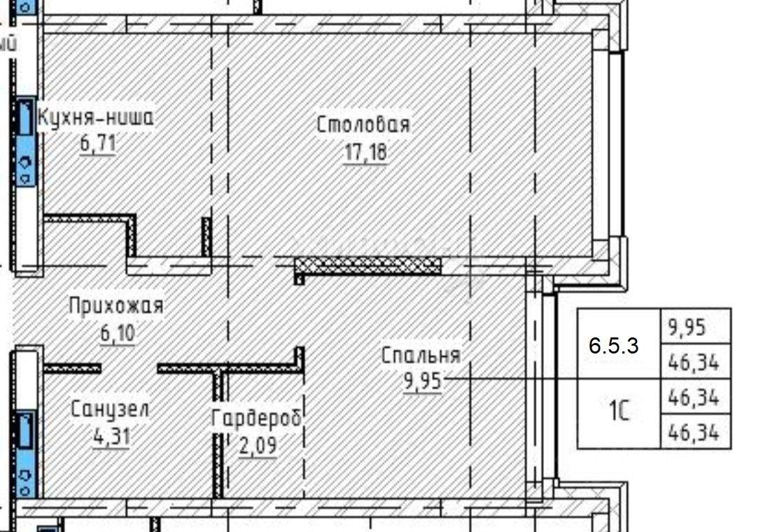 квартира г Новосибирск р-н Октябрьский ул Большевистская 98 фото 6