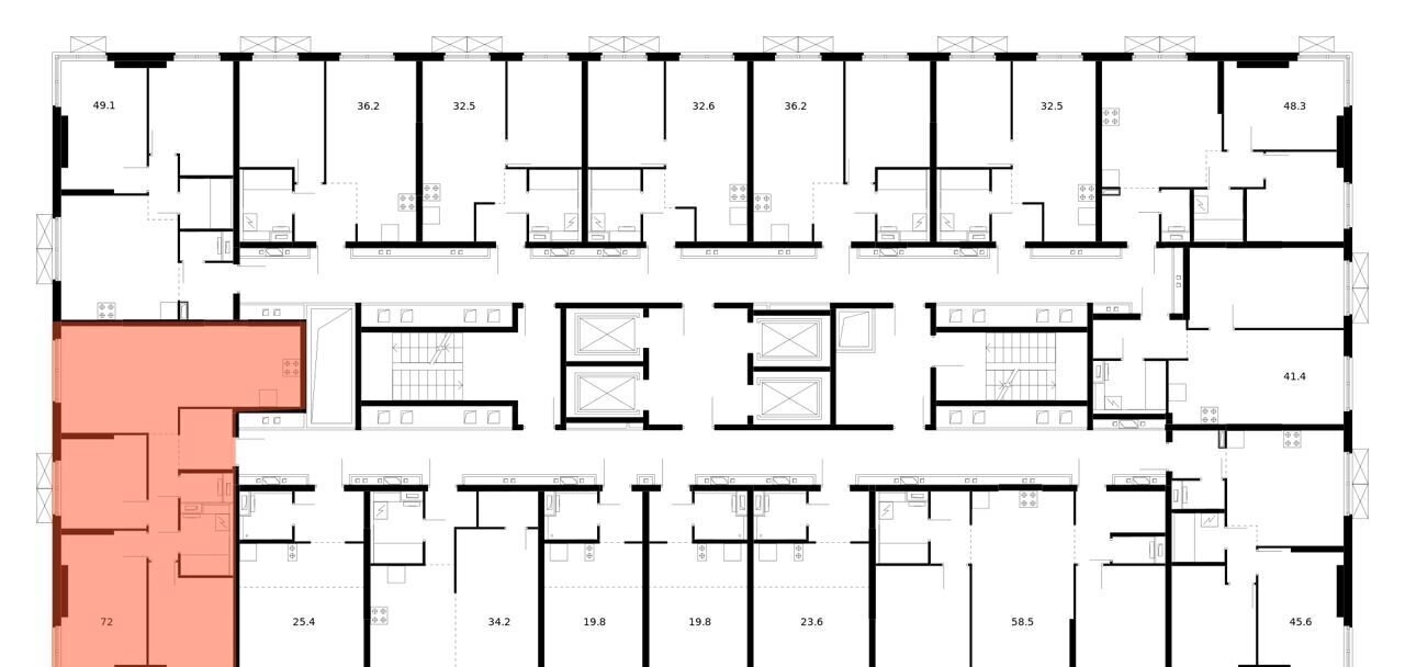 квартира г Москва метро Бутырская ЖК Руставели 14 к 2. 7 фото 2