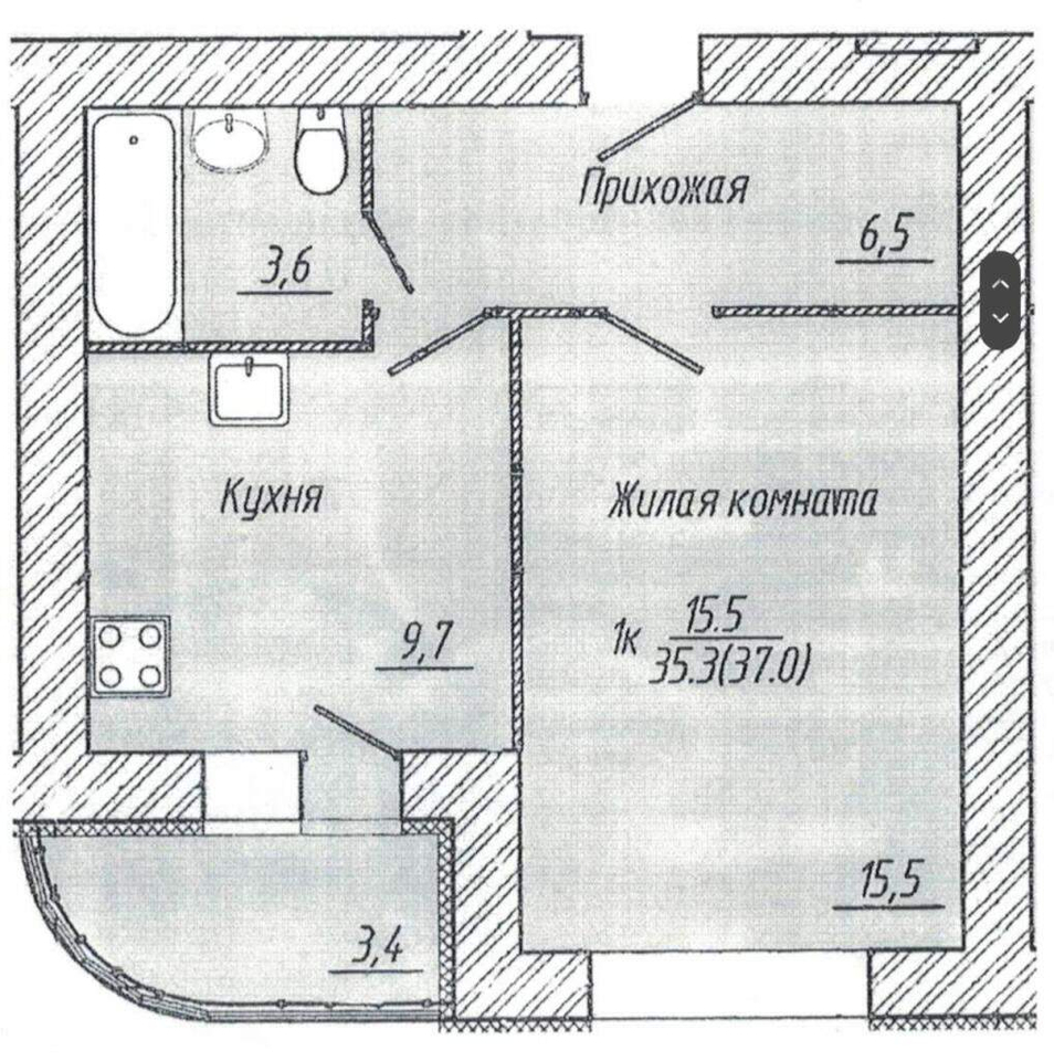 квартира г Иваново р-н Октябрьский ул Революционная 26к/2 фото 9