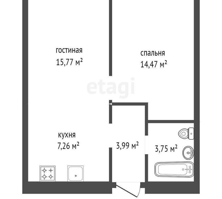 квартира г Уфа р-н Советский жилой район Зелёная Роща, жилой комплекс Урбаника, лит 1 фото 10