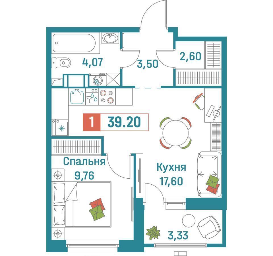 квартира р-н Всеволожский г Мурино ул Екатерининская 20/1 Девяткино фото 1