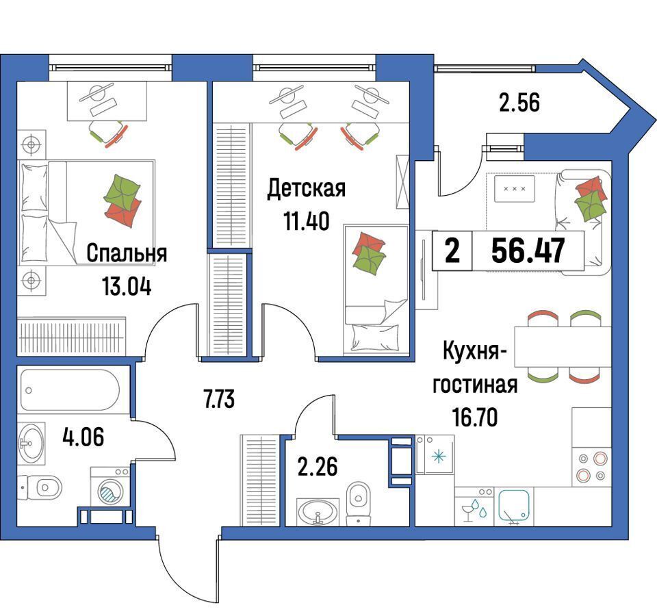 квартира р-н Всеволожский г Мурино ул Шувалова 38 Девяткино фото 1