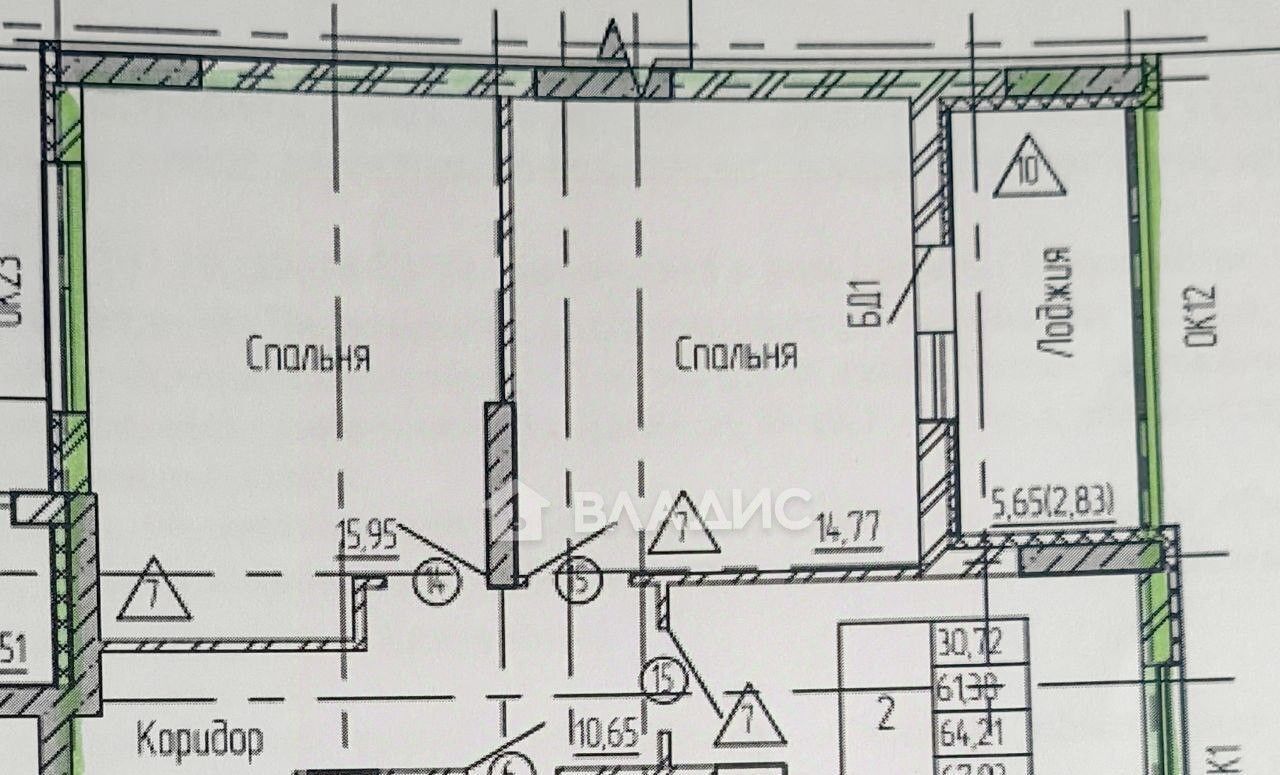 квартира г Калининград р-н Ленинградский ул Солдатская 9к/1 фото 4