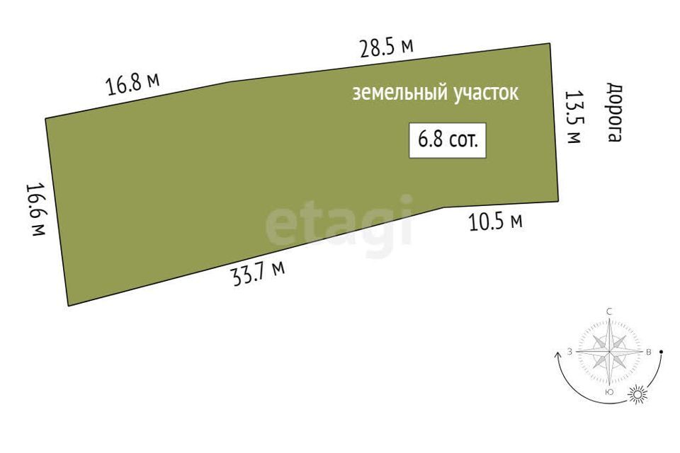 земля г Ростов-на-Дону р-н Пролетарский снт Алмаз-2 пер 3-й Дамасский Ростов-на-Дону городской округ фото 7