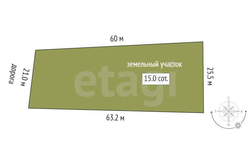 земля р-н Азовский х Узяк ул Платова Кагальницкое сельское поселение фото 6