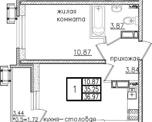 квартира г Краснодар р-н Карасунский ул Уральская 87/7 фото 7