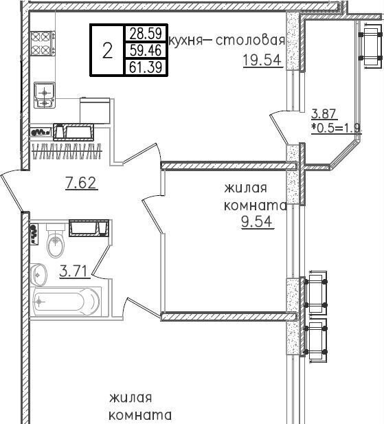 квартира г Краснодар р-н Карасунский ул Уральская 87/7 фото 7