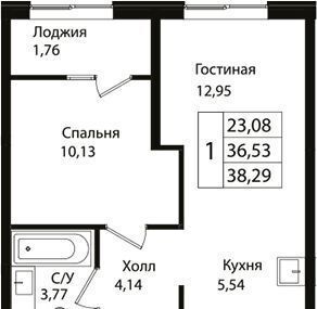 квартира г Краснодар р-н Карасунский Жилой район «Патрики» ул. им. Лизы Чайкиной/Сормовская/Старокубанская, стр. 1. 3 фото 4