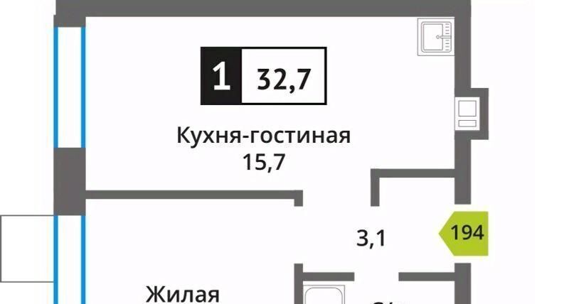 квартира городской округ Красногорск п Светлые Горы Марьино-Знаменское кв-л, Пятницкое шоссе фото 1