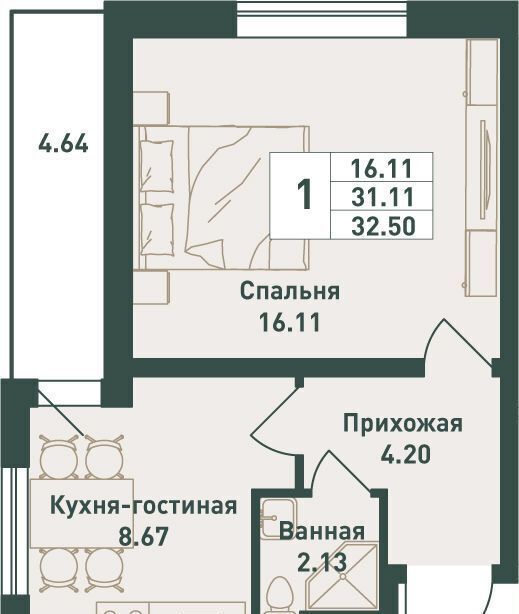 квартира р-н Выборгский п Свердлово мкр. Свердлова-1, уч. 10 фото 1