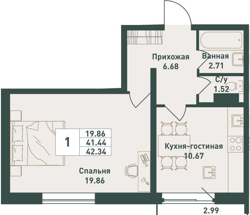 квартира р-н Выборгский п Свердлово мкр. Свердлова-1, уч. 10 фото 1