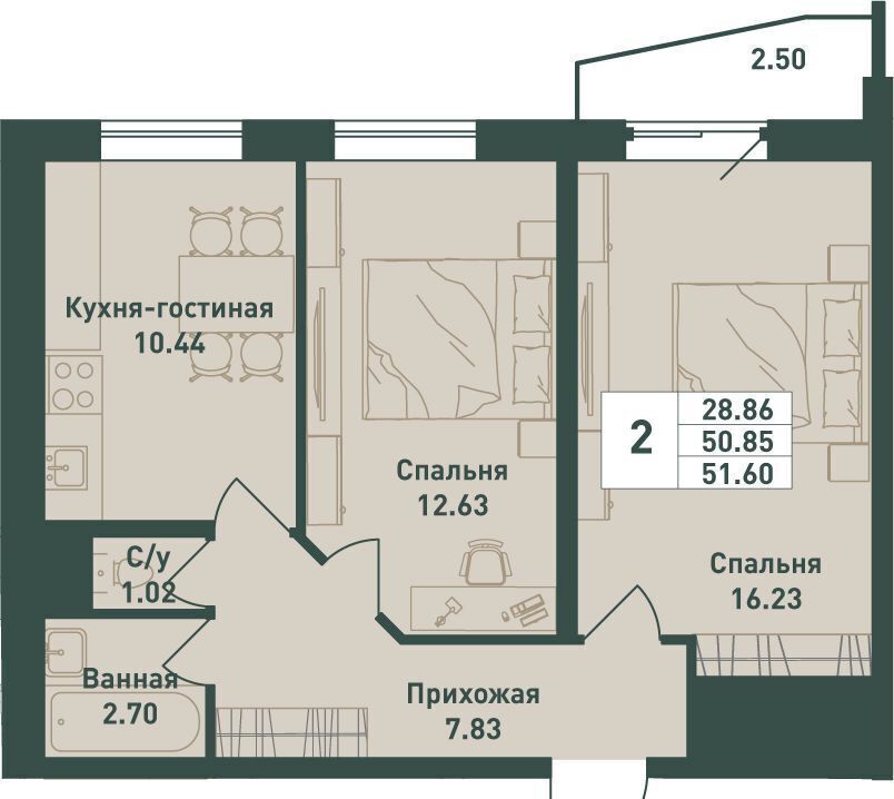 квартира р-н Выборгский п Свердлово мкр. Свердлова-1, уч. 10 фото 1