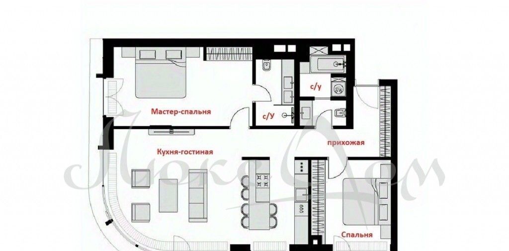 квартира г Москва метро Парк Победы ЖК Виктори Парк Резиденсез 3к/5 фото 2