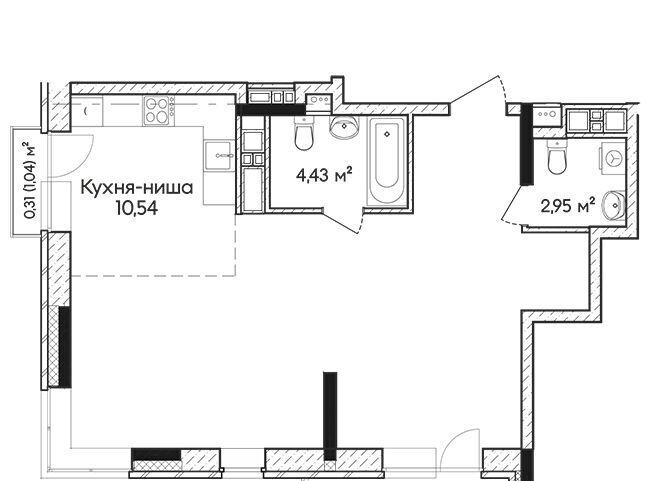 квартира г Ижевск р-н Октябрьский ул Холмогорова 115 фото 1