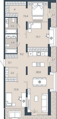 р-н Ленинский ул Карпинского 2 ЖК Scala Sity фото