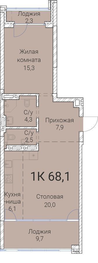 квартира г Новосибирск р-н Заельцовский Заельцовская ул Овражная 2а ЖК «Тайм Сквер» фото 1