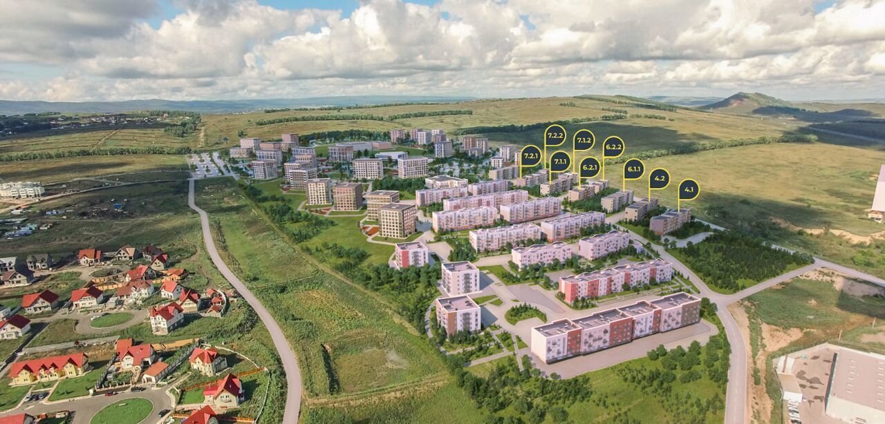 квартира г Красноярск Солонцы кв-л 2 жилмас «Новалэнд», д. 45 фото 4