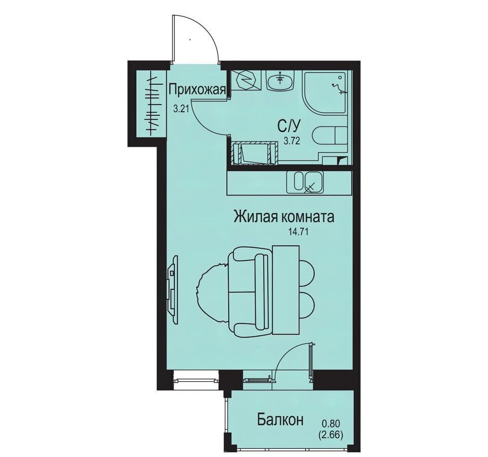 квартира р-н Всеволожский д Новосергиевка Улица Дыбенко, корп. 1. 3, Кудрово фото 1