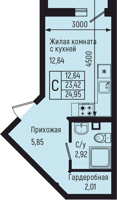 квартира р-н Туапсинский с Небуг квартал Спортивный фото 1