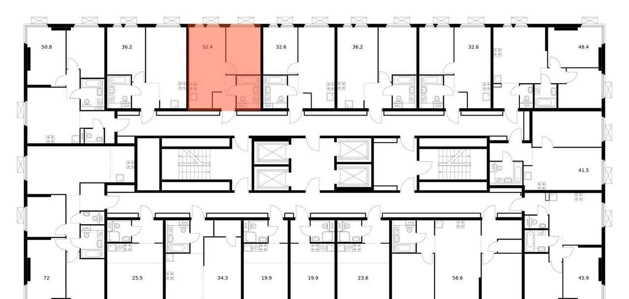 квартира г Москва метро Нагатинская Второй Нагатинский корп. 1. 3 фото 2