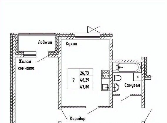 квартира г Южно-Сахалинск ЖК «Горизонт» фото 1