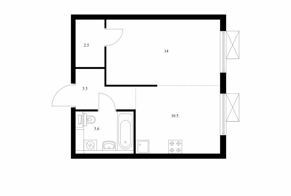 квартира г Москва метро Кантемировская жилой комплекс Кавказский Бульвар 51, 1. 5 фото 1