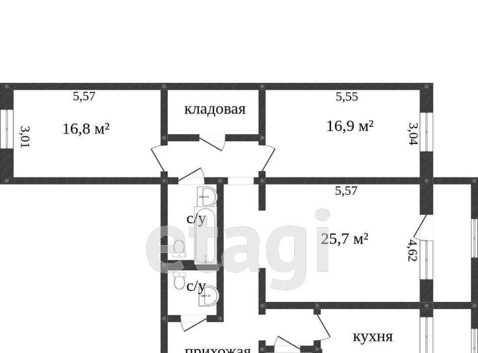 квартира г Сургут ул Быстринская 20/3 33-й фото 2