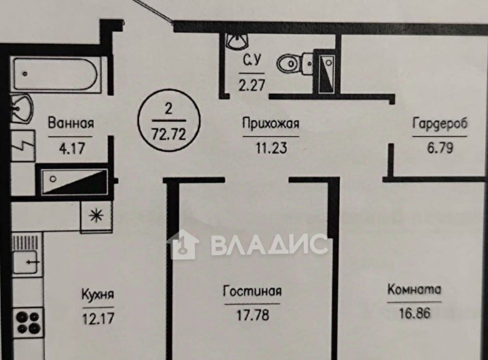 квартира г Пенза р-н Октябрьский ул Ладожская 9 фото 12