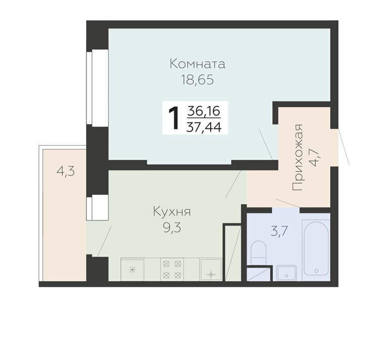 квартира г Подольск микрорайон Красная Горка ул Садовая 3к/1 Подольск фото 1