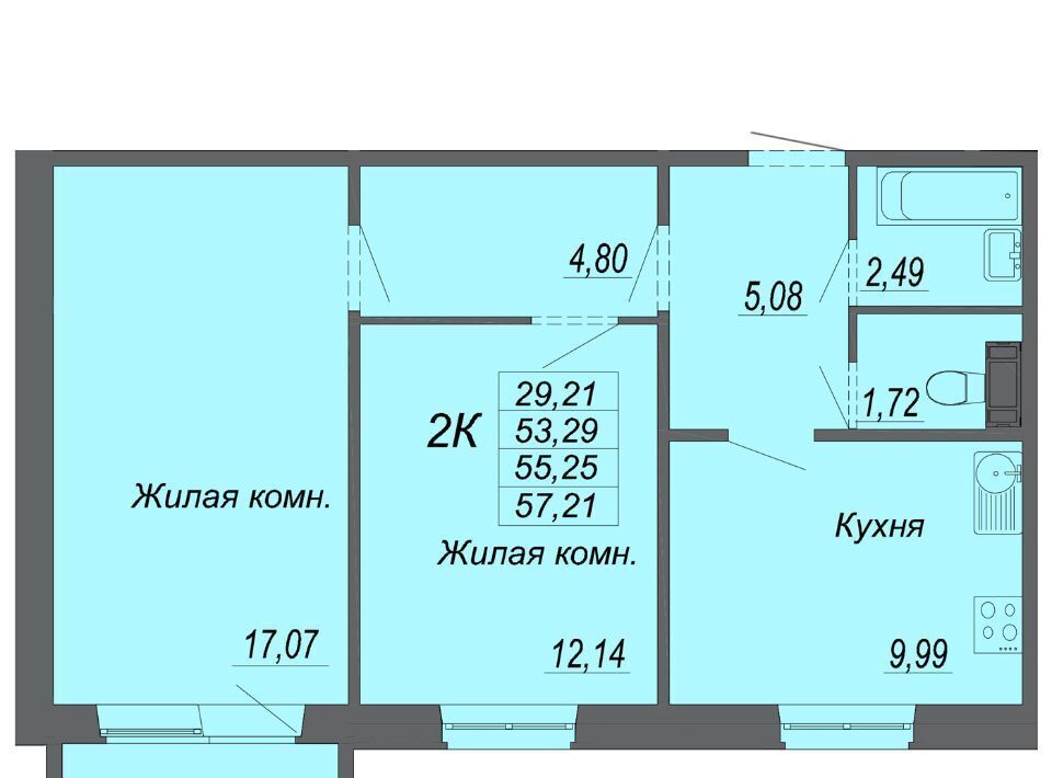 квартира г Хабаровск р-н Индустриальный Южный микрорайон ул Рокоссовского фото 1