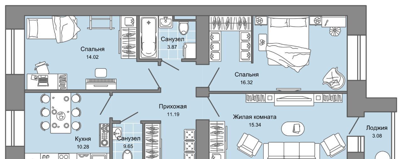 квартира г Киров р-н Ленинский Знак жилой комплекс фото 1