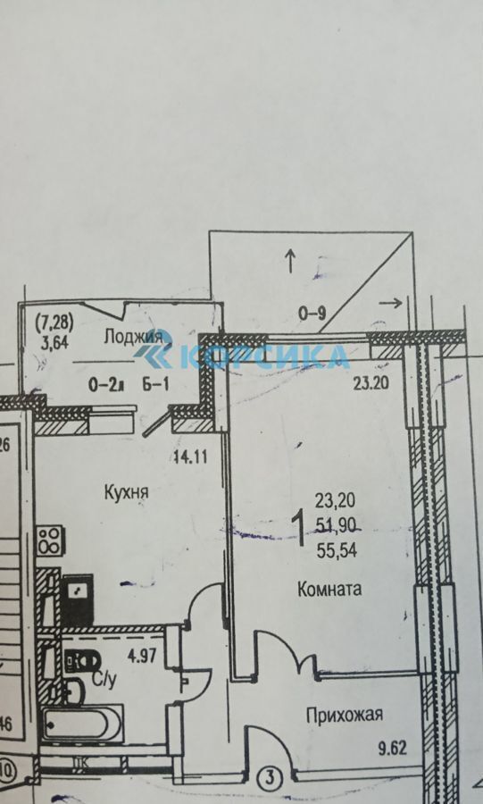 квартира г Набережные Челны р-н Комсомольский ул. Назыма Якупова, 14 фото 1