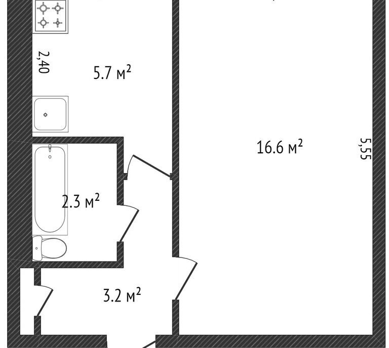 квартира г Хабаровск р-н Индустриальный ул Калараша 22а 1-й микрорайон фото 7