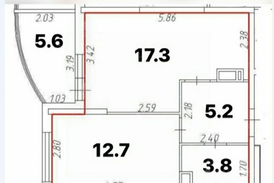 квартира г Краснодар р-н Прикубанский ул им. Ивана Беличенко 22 Краснодар городской округ, Западный обход, 89 фото 3